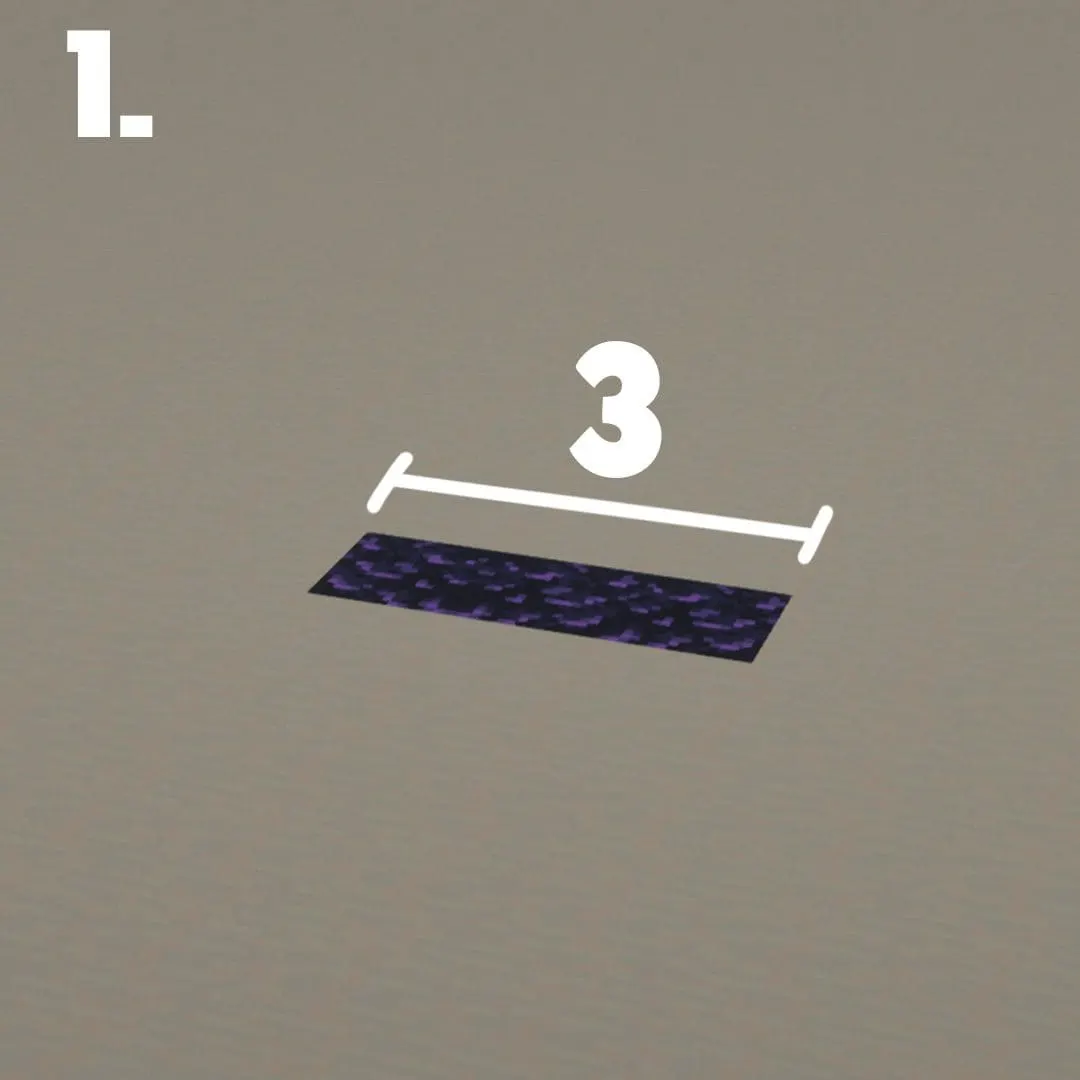 阿林纳地狱门（Alinar Nether Portal）建筑教程 第 1 步