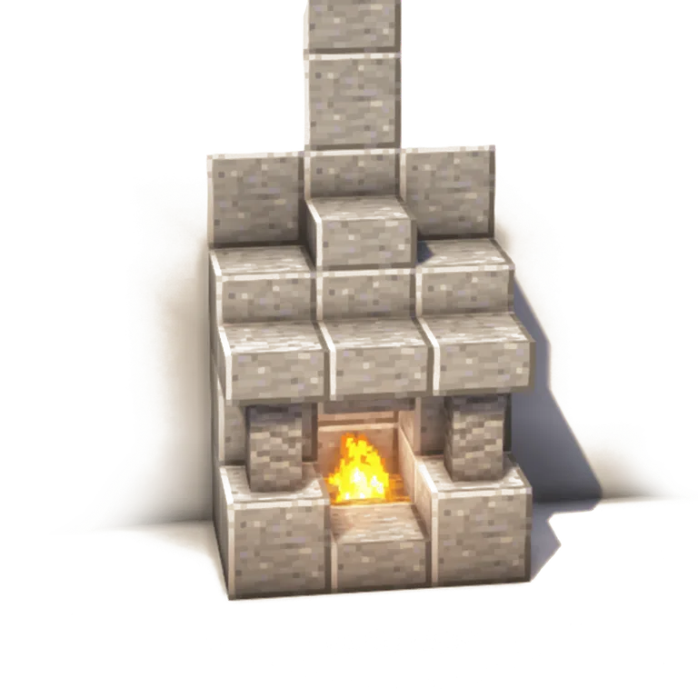 安山岩壁炉(Andesite Fireplace)建筑教程