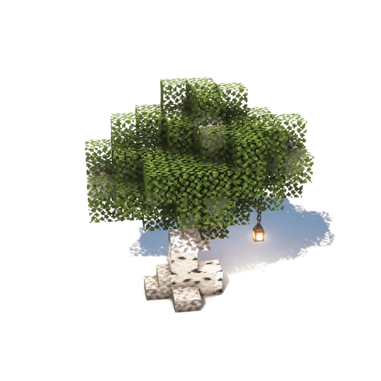 白桦树(Birch Tree)建筑教程