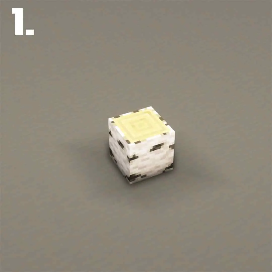 白桦树（Birch Tree）建筑教程 第 1 步
