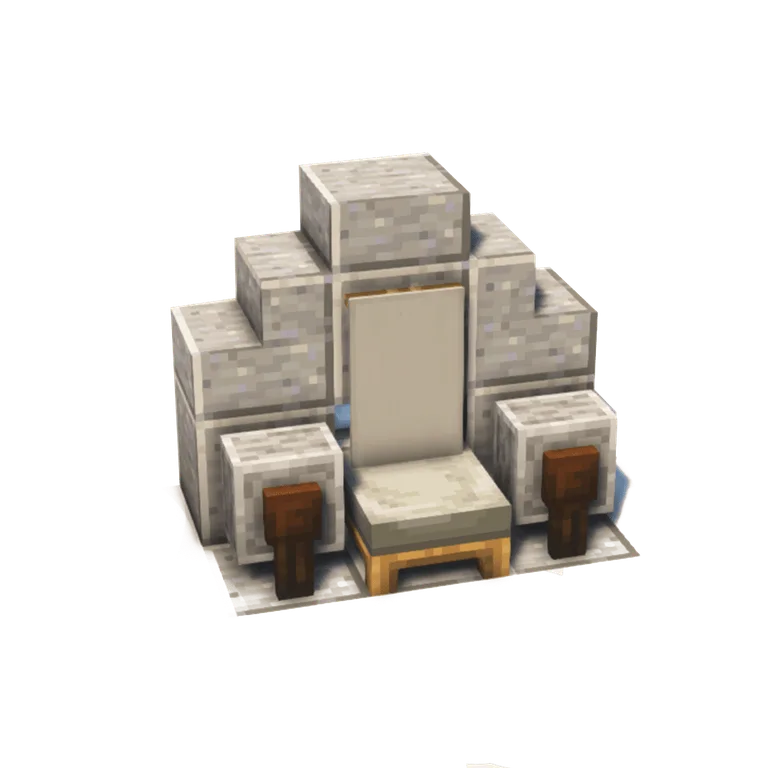 厚重石王座(Bulky Stone Throne)建筑教程