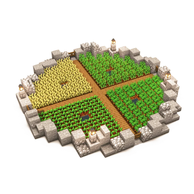 环形农场(Circular Farm)建筑教程