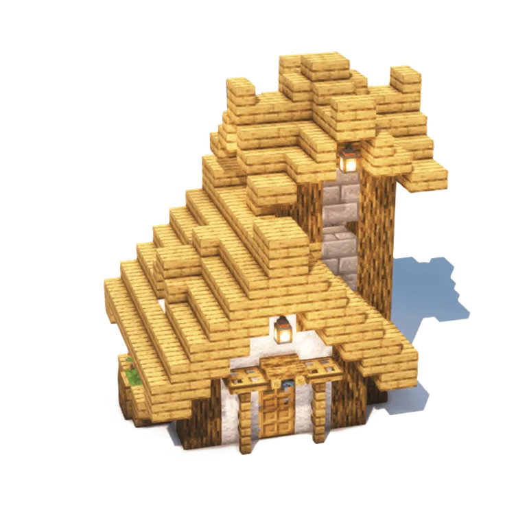 紧凑中世纪小屋(Compact Medieval House)建筑教程