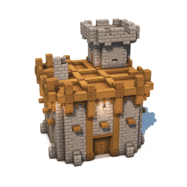 立方要塞基地(Cubic Medieval Base)建筑教程