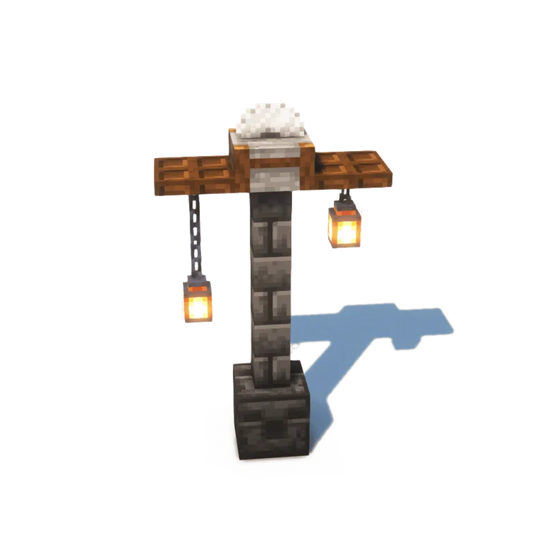 深色云杉村灯(Dark Spruce Village Lantern)建筑教程