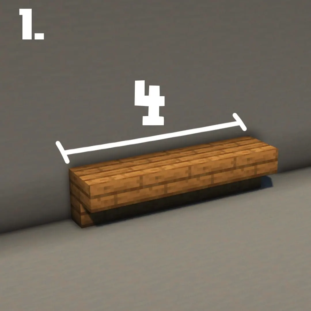 大箱子家具组（Double Chest Furniture）建筑教程 第 1 步