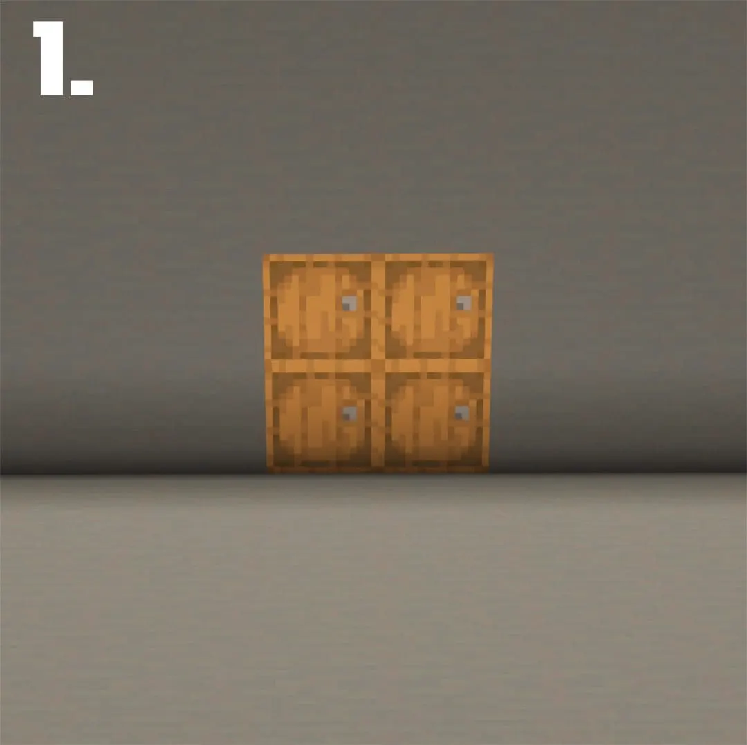 书房双人床（Double Reader's Bed）建筑教程 第 1 步