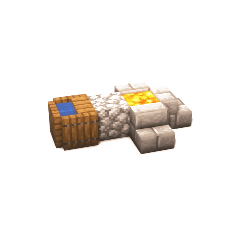 简易刷石机(Easy Cobblestone Generator)建筑教程