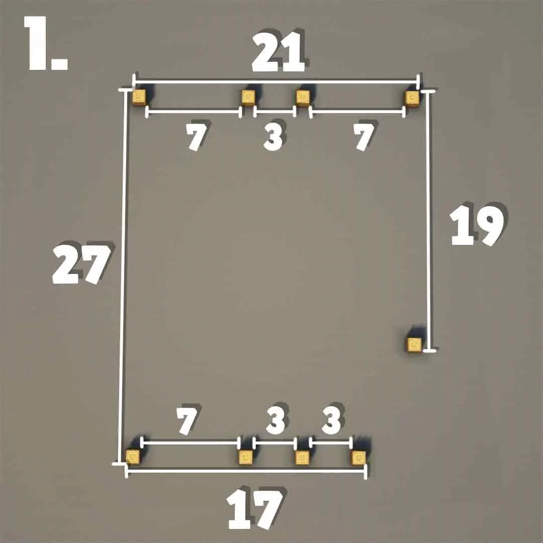 简易生存大院（Easy Survival Compound）建筑教程 第 1 步