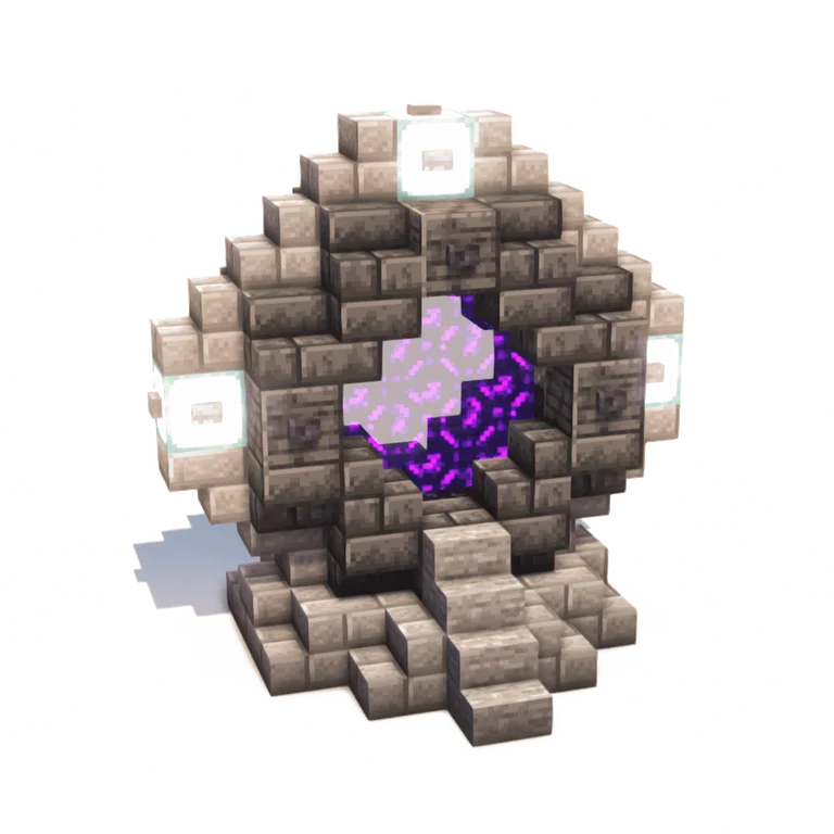 未来风地狱门(Futuristic Nether Portal)建筑教程