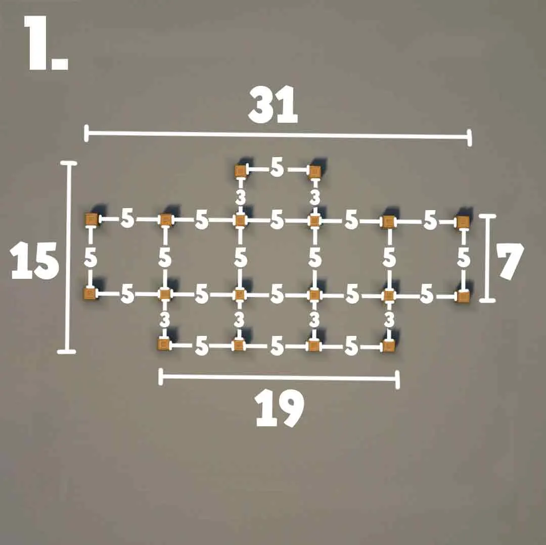 大型生存基地二代（Grand Survival Base V2）建筑教程 第 1 步