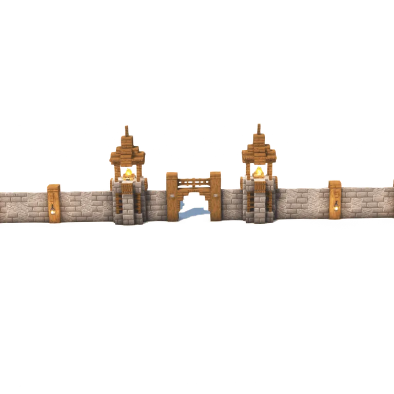 卡基索中世纪城门(Kakitho's Medieval Wall & Gate)建筑教程