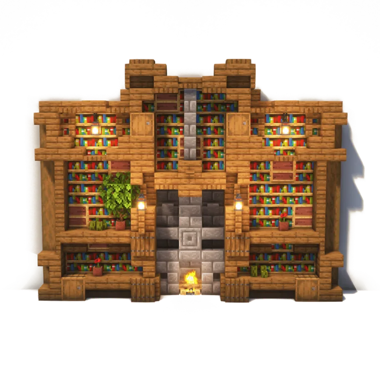大型书架(Large Bookshelf)建筑教程