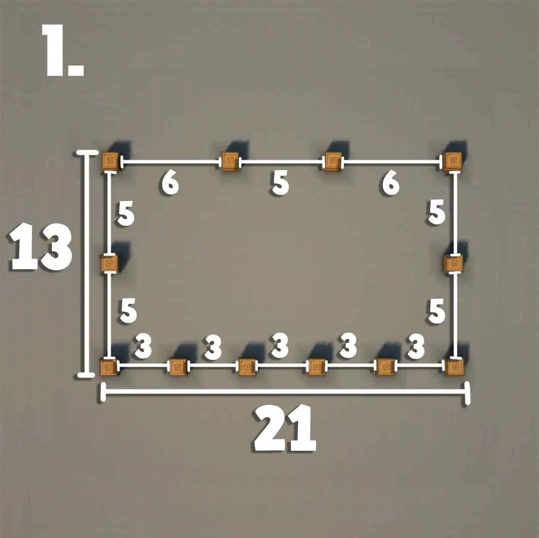 法罗大宅（Large Fairo's Home）建筑教程 第 1 步