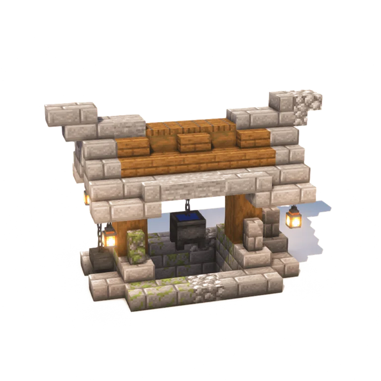 大型中世纪水井(Large Medieval Well)建筑教程