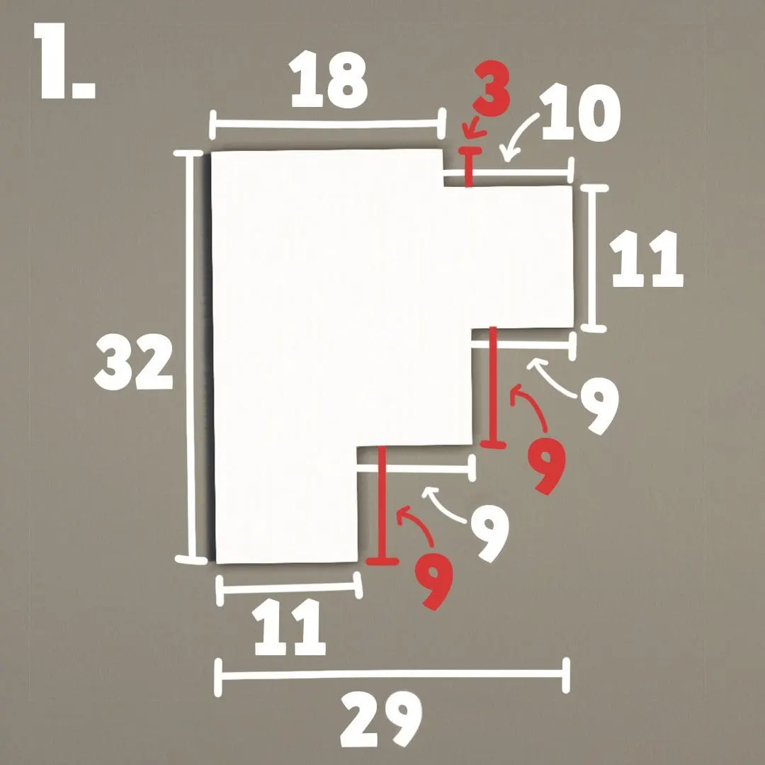 大型现代别墅（Large Modern House）建筑教程 第 1 步