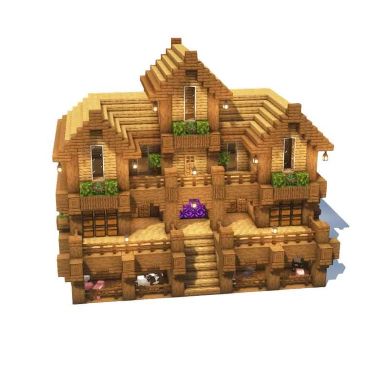 大型生存木屋(Large Survival House)建筑教程