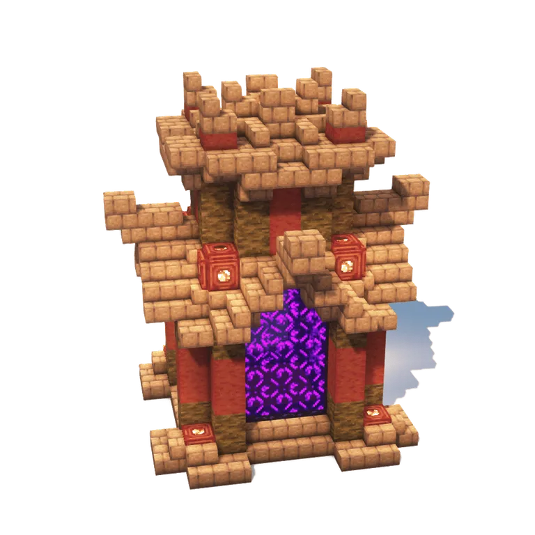 红树林地狱门(Mangrovian Nether Portal)建筑教程