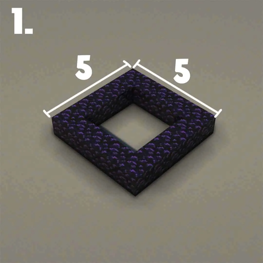 红树林地狱门（Mangrovian Nether Portal）建筑教程 第 1 步