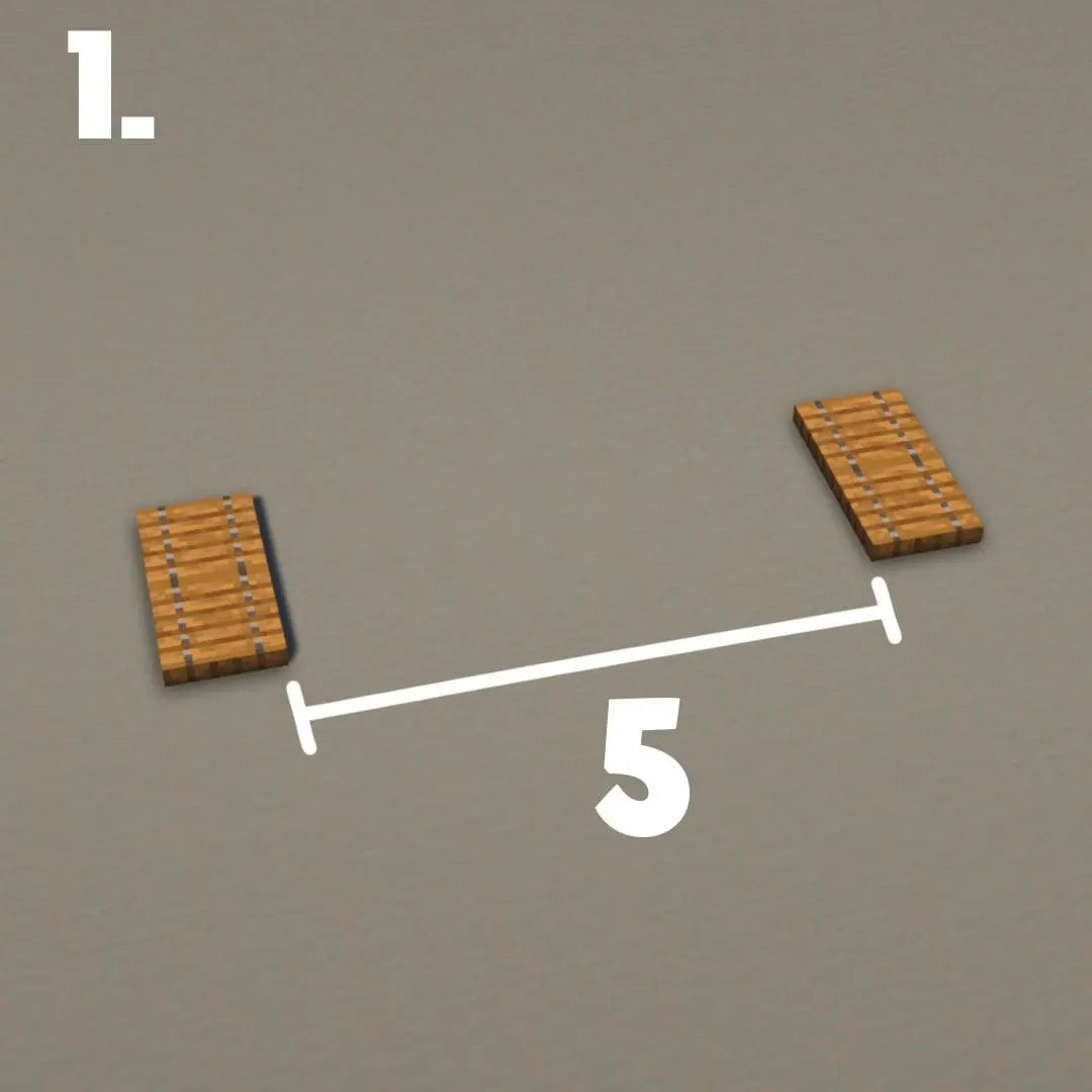 中世纪宴会长桌（Medieval Feast Table Set）建筑教程 第 1 步