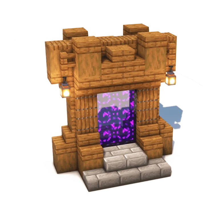 中世纪地狱门(Medieval Nether Portal)建筑教程