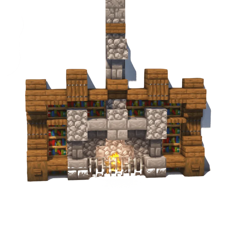 书房乡村壁炉(Reader's Rustica Fireplace)建筑教程