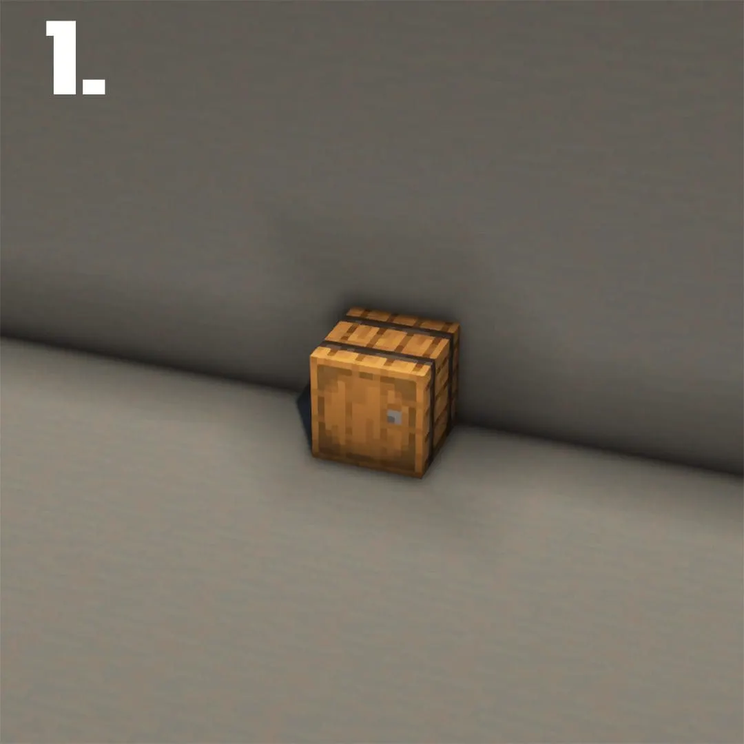 书房工作台储物角（Reader's Work Desk Storage）建筑教程 第 1 步