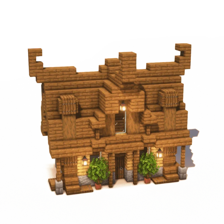 翘檐乡村木屋(Rustic House)建筑教程