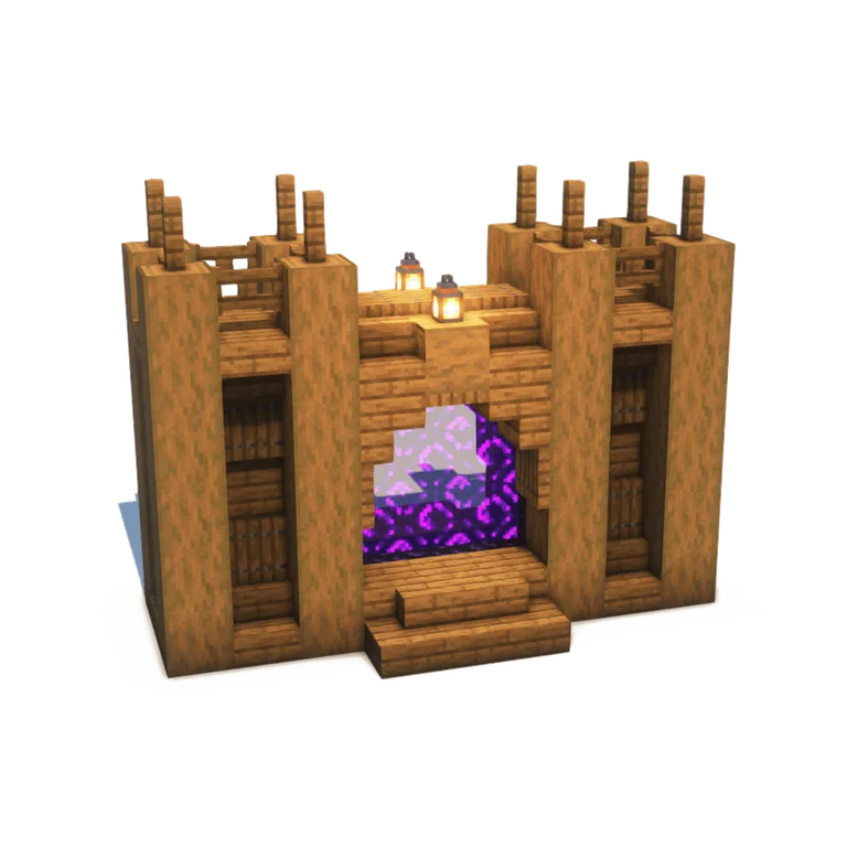 乡村风地狱门(Rustic Style Nether Portal)建筑教程