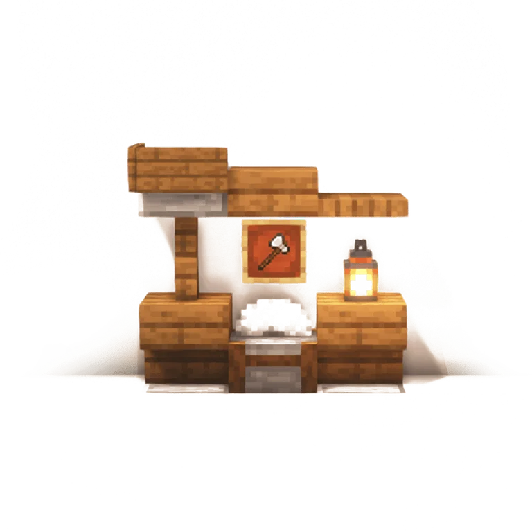 乡村工作间(Rustic Work Station)建筑教程