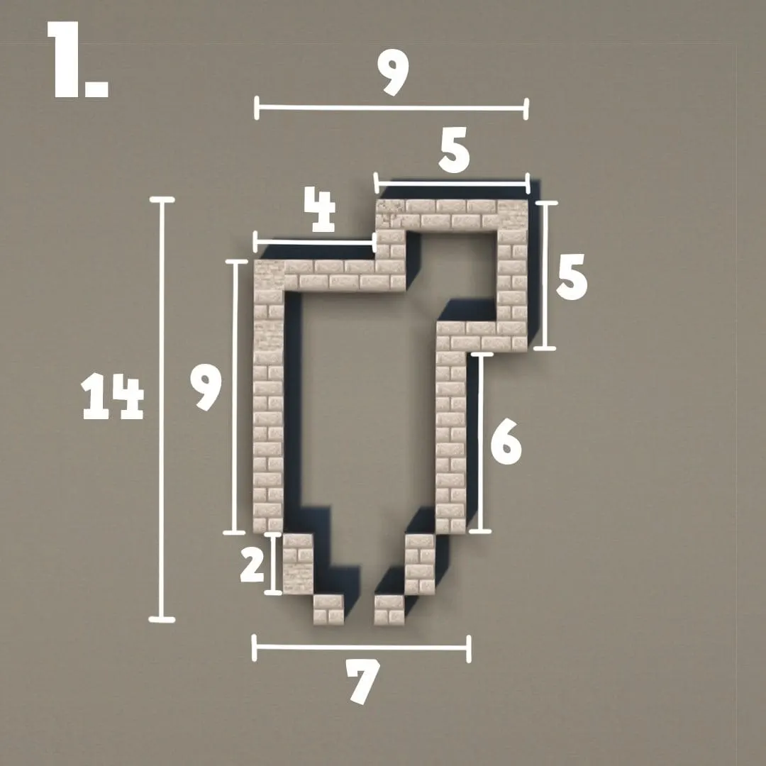 小城堡（Small Castle）建筑教程 第 1 步