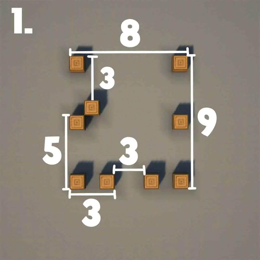 农耕生存小屋（Small Farming Survival House）建筑教程 第 1 步