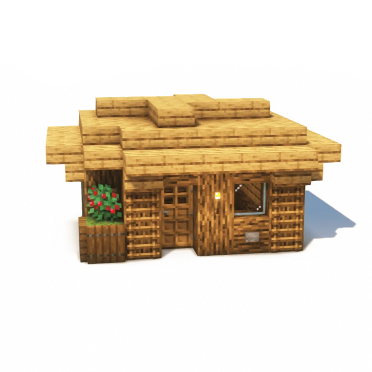 橡木新手小屋(Small Oak Starter)建筑教程