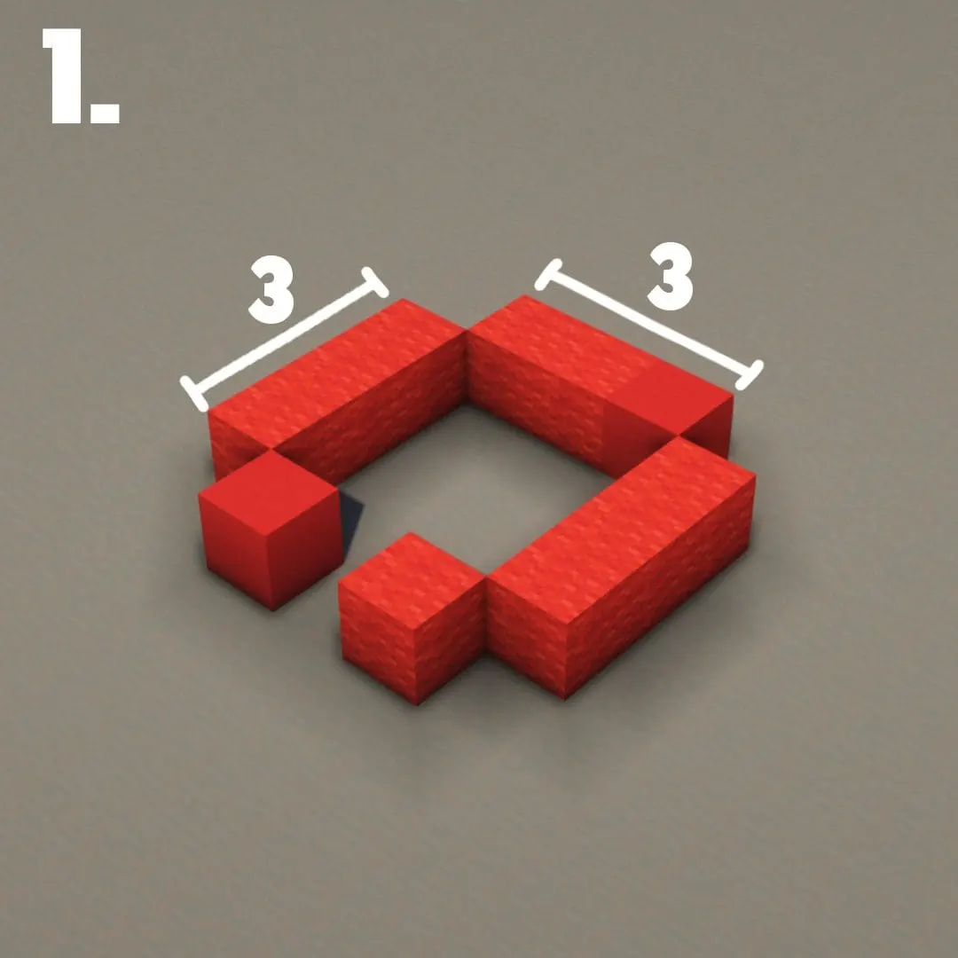 红色小帐篷（Small Red Tent）建筑教程 第 1 步