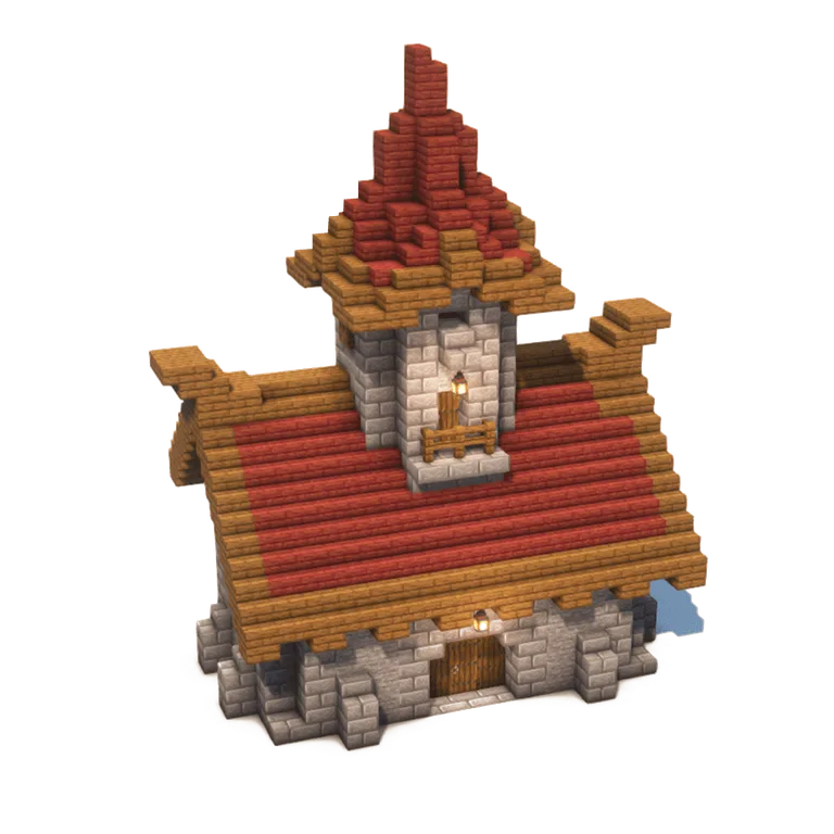 乡村风小城堡(Small Rustic Medieval Castle)建筑教程