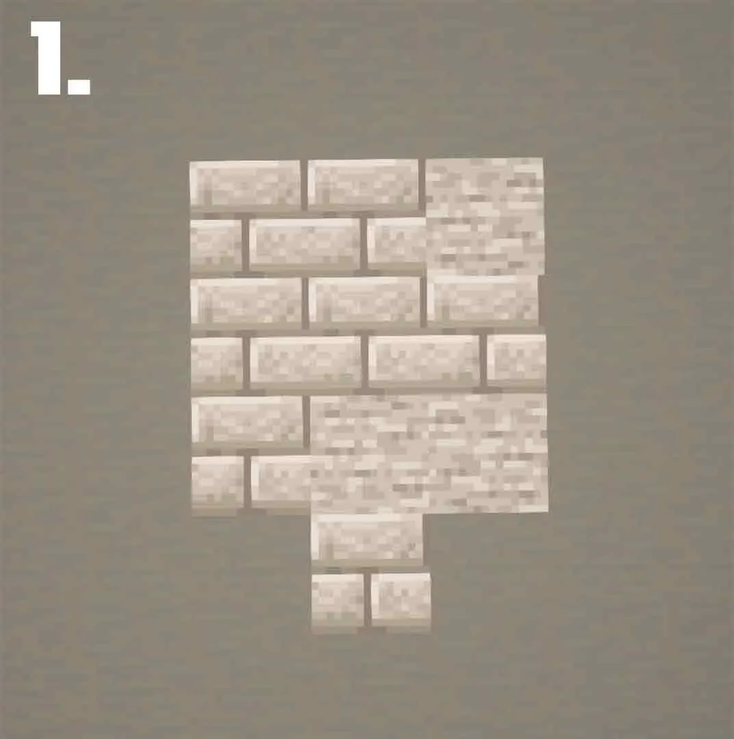 石砖中世纪小塔（Small Stone Brick Medieval Tower）建筑教程 第 1 步
