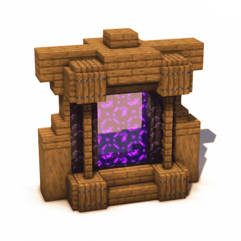 云杉地狱门(Spruce Nether Portal)建筑教程