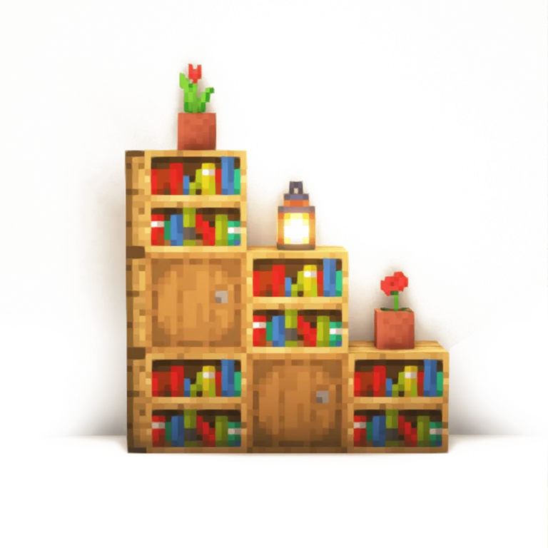 阶梯书架(Stair Bookshelf)建筑教程
