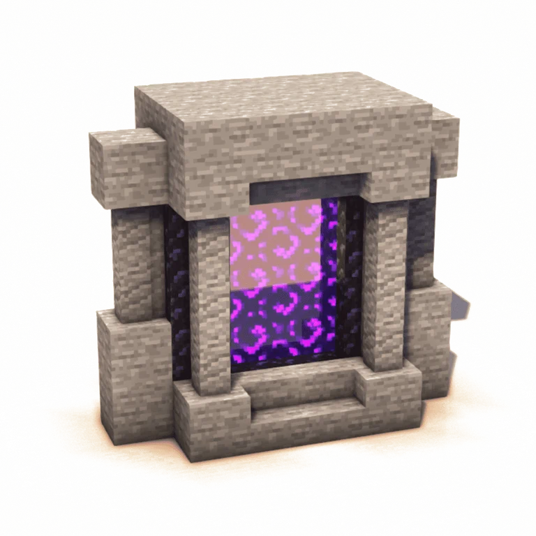 石制地狱门(Stone Nether Portal)建筑教程