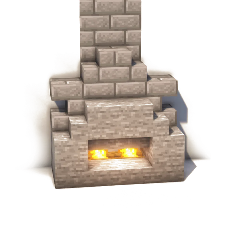 石化壁炉(Stonefied Fireplace)建筑教程