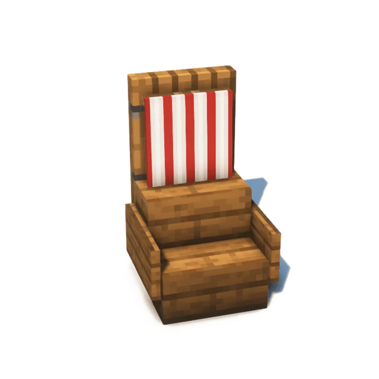 条纹软垫扶手椅(Stripped Spruce Chair)建筑教程