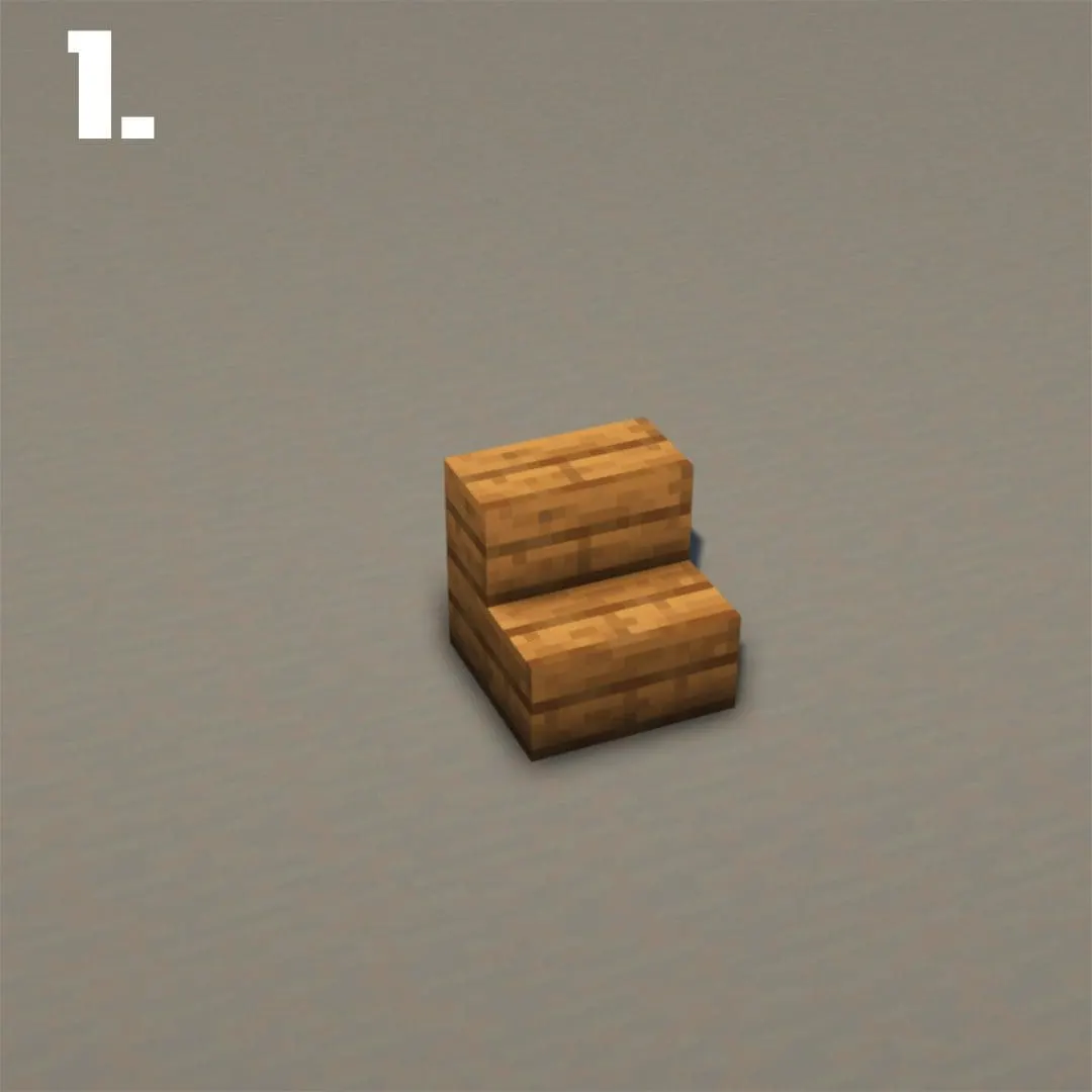 条纹软垫扶手椅（Stripped Spruce Chair）建筑教程 第 1 步