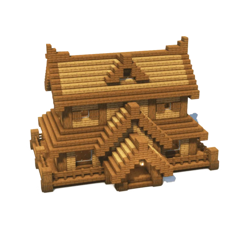 乡村生存屋(Survival Rustic House)建筑教程