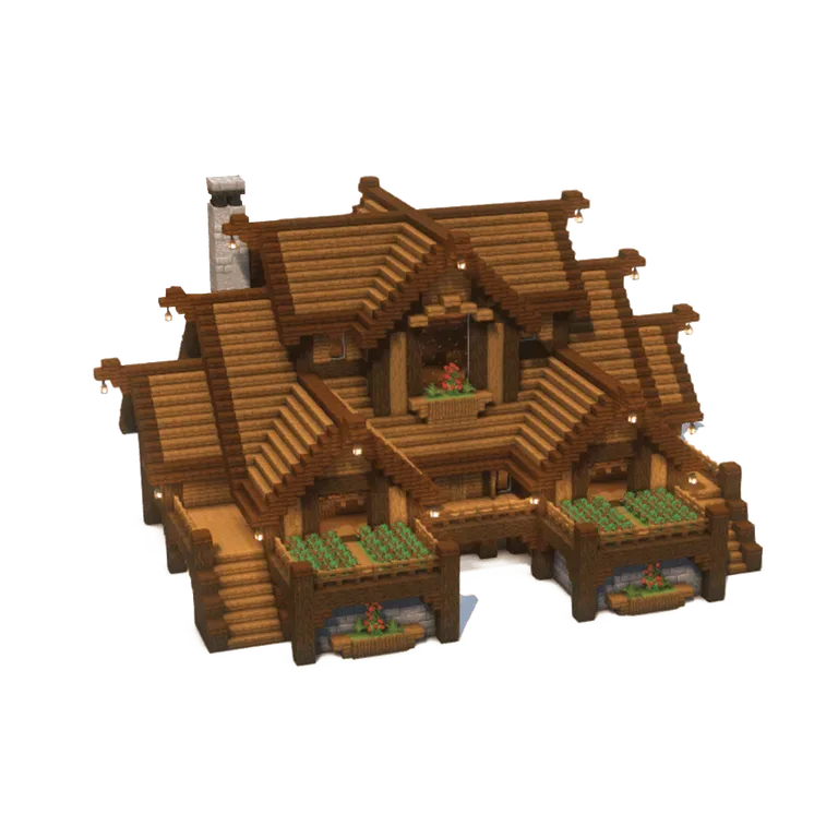 生存云杉豪宅(Survival Spruce Mansion)建筑教程
