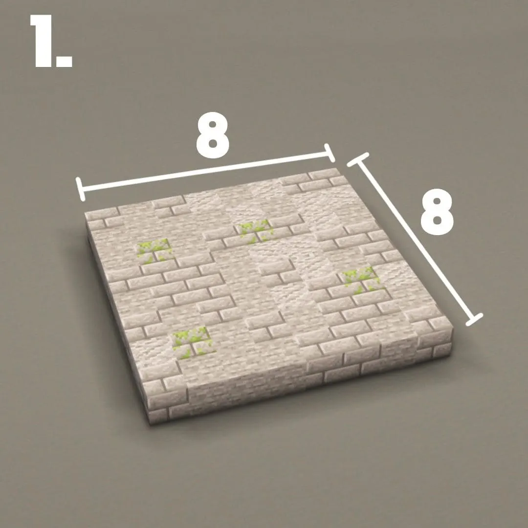 方特纳喷泉（The Fountner）建筑教程 第 1 步