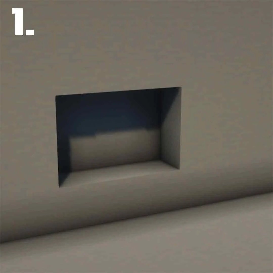 迷你乡村置物架（Tiny Rustic Shelf）建筑教程 第 1 步