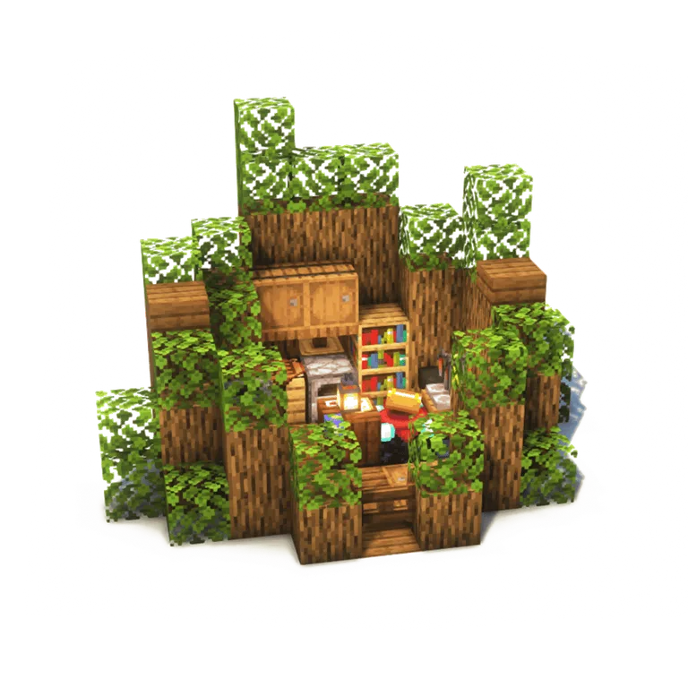 树桩新手屋(Tree Stump Starter)建筑教程