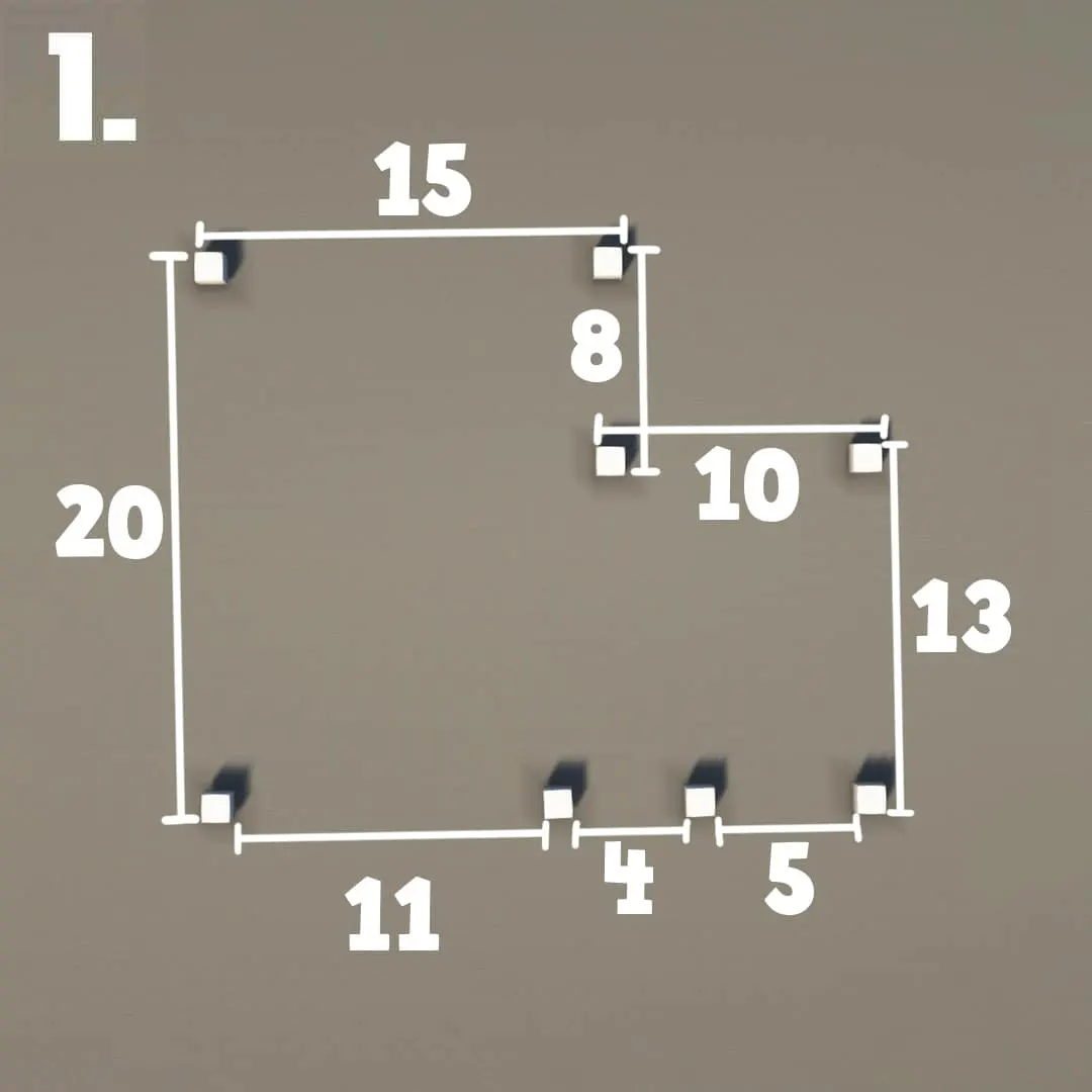维多利亚住宅（Victorian House）建筑教程 第 1 步