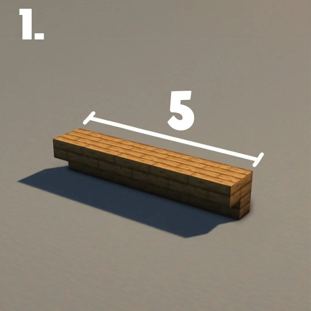 木质晚餐桌组（Wooden Dinner Table Set）建筑教程 第 1 步