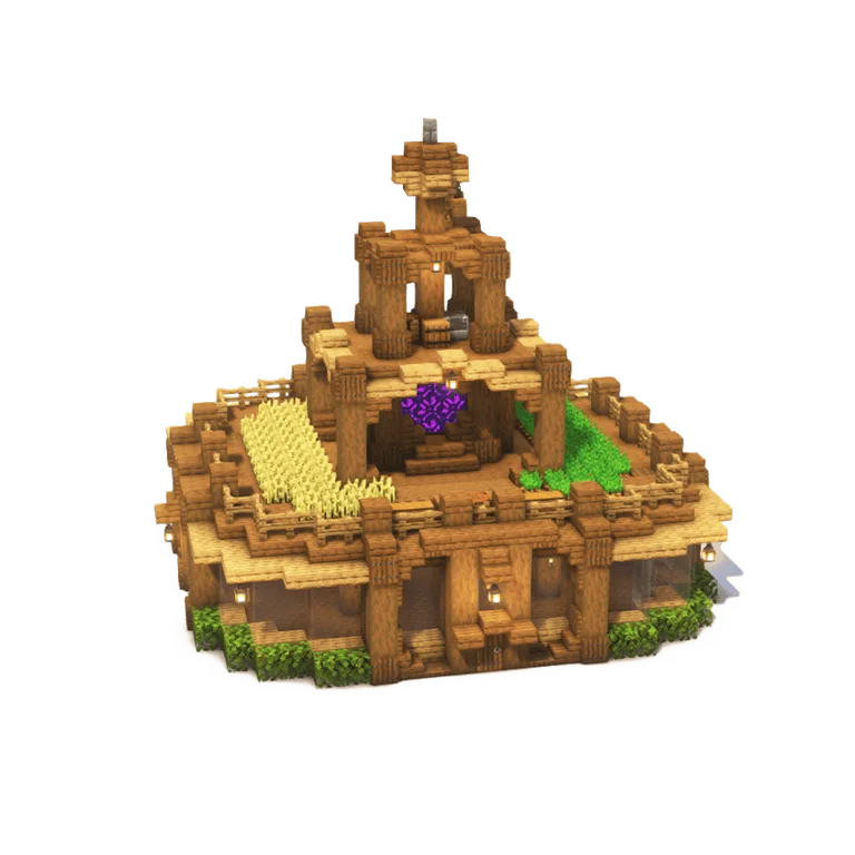 尖桩木寨生存基地(Wooden Pike Survival Base)建筑教程